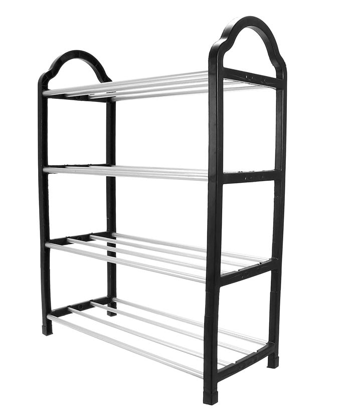 4 Tier Shoe Rack Easy Assembled Shelf Storage Organizer Stand