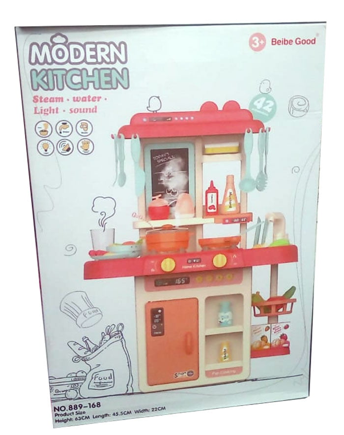 42 - Pcs Kitchen Set With Real Water Faucet With Music