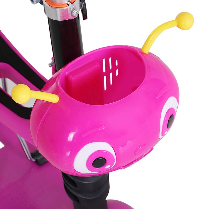 5-In-1 Kids Kick Scooter 3-Wheel Walker With Removable Seat Adjustable Height Parent Handle Baby Toddler