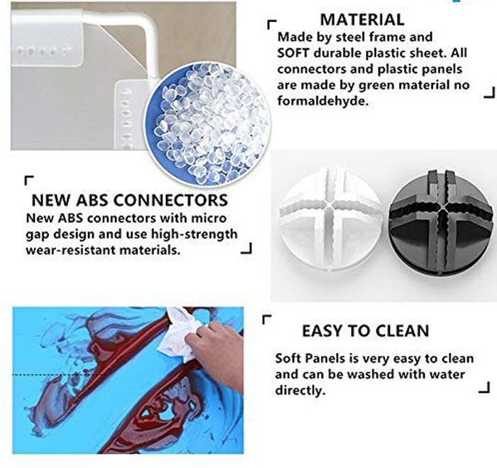 6-Tiers Shoe Rack Plastic Shoe Storage Organizer Cabinet With Doors