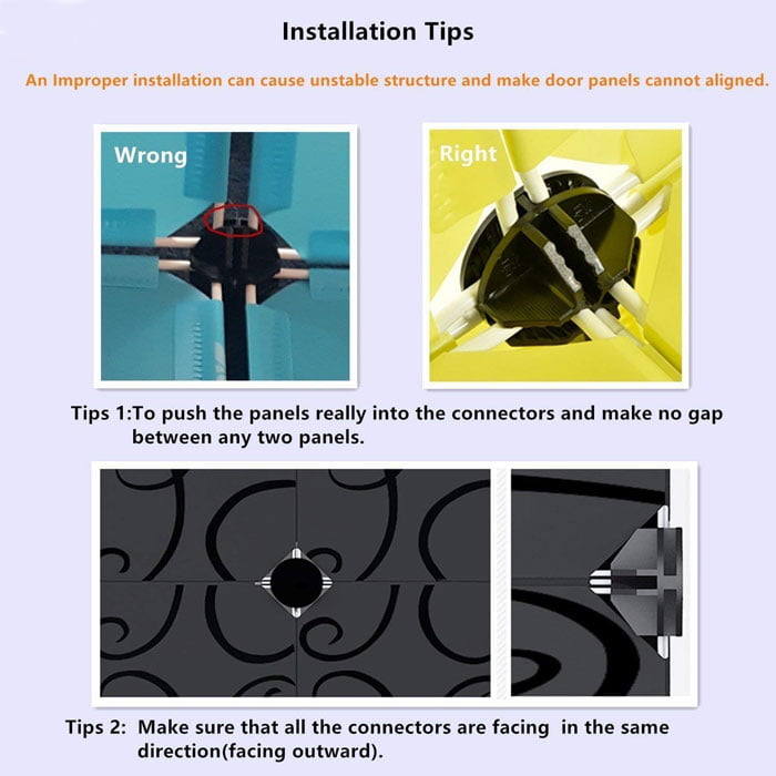 6-Tiers Shoe Rack Plastic Shoe Storage Organizer Cabinet With Doors