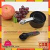 8pcs Black Stainless Steel Measuring Cups + Spoons Set