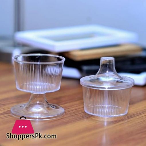 Acrylic Cupcake Holder With Domlid Cover 6Pcs