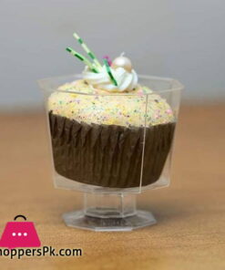 Acrylic Mini Cupcake Holder With Domlid Cover 6Pcs