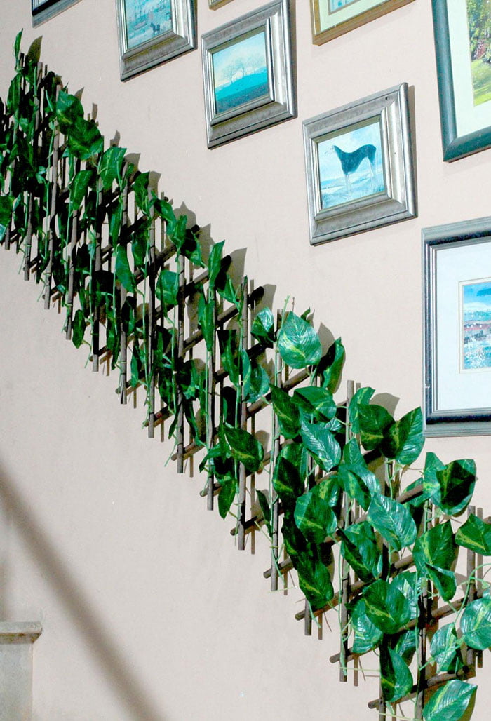 Artificial Wall Covering Leaves Plant Flowers Home Decoration 2.5 Feet