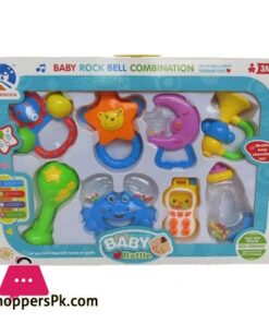Baby Teether Rattle Toys 8 Pcs