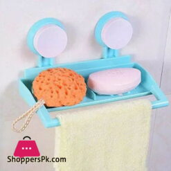 Bathroom /Kitchen Wall Suction Corner Triangle Shelf