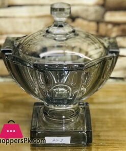 Beautiful Glass Candy Bowl With Cover