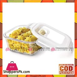 Blinkmax Fresh Square Glass Storage Container 450ml