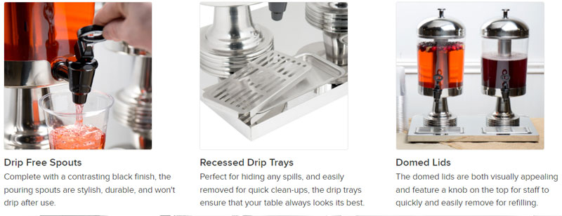 Buffet Catering Juice Machine Tank Refrigerated Fresh Drink Juice Beverage Dispenser Cooler Triple – 24 Liter 6 Buffet Catering Juice Machine Tank Refrigerated Fresh Drink Juice Beverage Dispenser Cooler Triple – 24 Liter