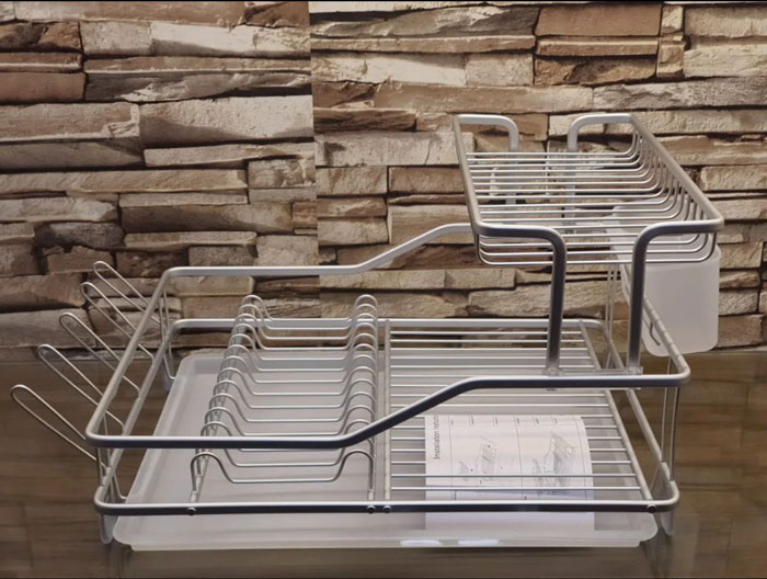 Double Tier No-Rust Dish Drainer