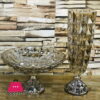Decorative Glass Center Piece With Flower Vase 6-1