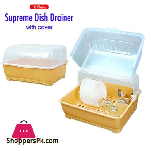 Dish Drainer Rack with Cover