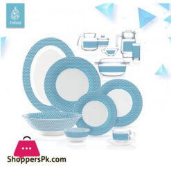 Endura 71 Pieces Maroc Blue Glass Dinnerset. Made in UAE