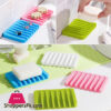 Flexible Bathroom Silicone Soap Storage Holder Dish