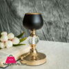 Gold/Black Metal With Acrylic Crystal Tealight Votive Small Candle Holders -7&Quot;