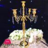 Gold Wedding Flower Vase Metal Candelabra Candle Holder Table Centerpiece Flower Stand