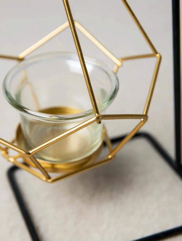 Hanging Rectangular Shaped Geometric Candle Holder