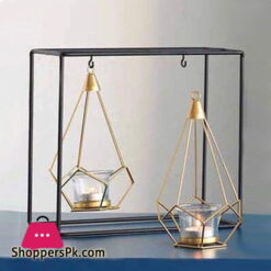 Hanging Rectangular Shaped Geometric Candle Holder