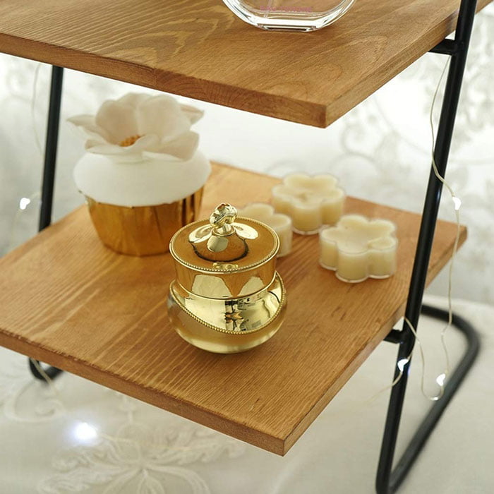 High Quality 3-layer Cake Stand Tea Multi-layer Snack Rack Vintage Wood Cake Rack Tray