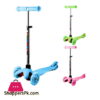 Kids 3-Wheel 4 Levels Adjustable Height Kick Scooter with LED Light Up Wheels MG03A