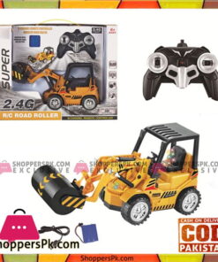 Kids Playing Remote Control Engeenring Truck