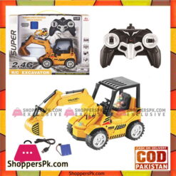 Kids Playing Super Remote Control Engineering Car