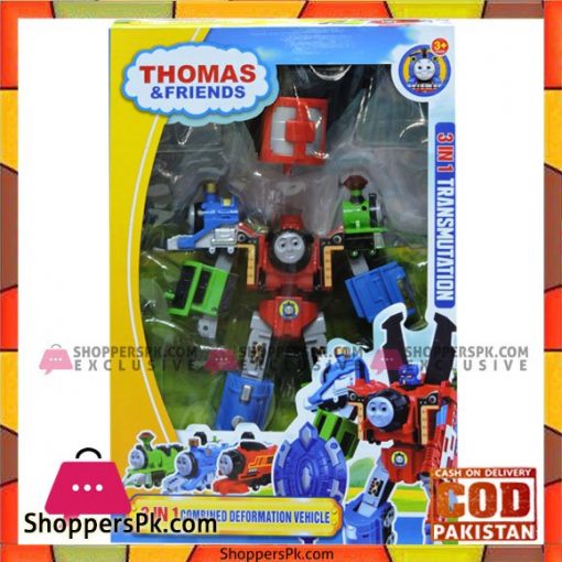 Kids Playing Thomas and Friend Transformation Toy
