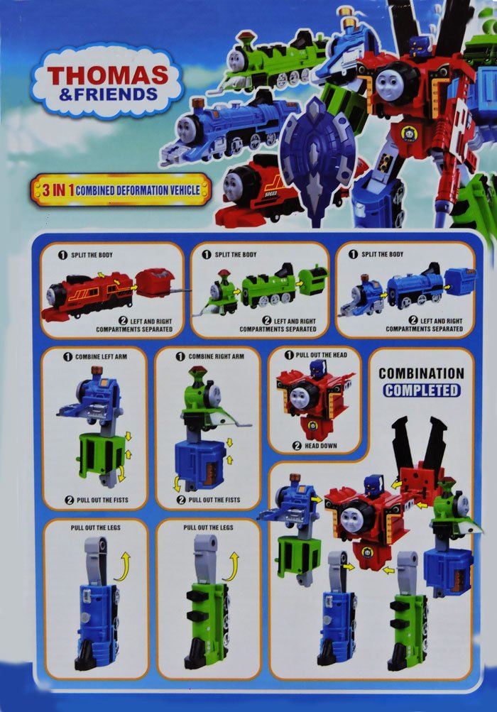 Kids Playing Thomas And Friend Transformation Toy