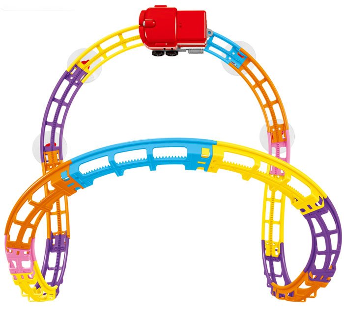 Kids Playing Track Train Series Toy