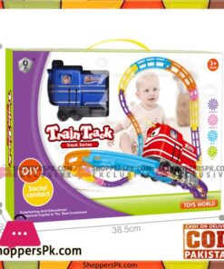 Kids Playing Track Train Series Toy