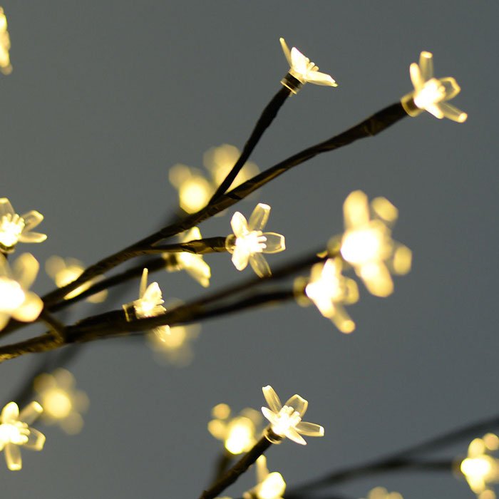 Led Tree Light Floor Lamp Home Decor Warm White