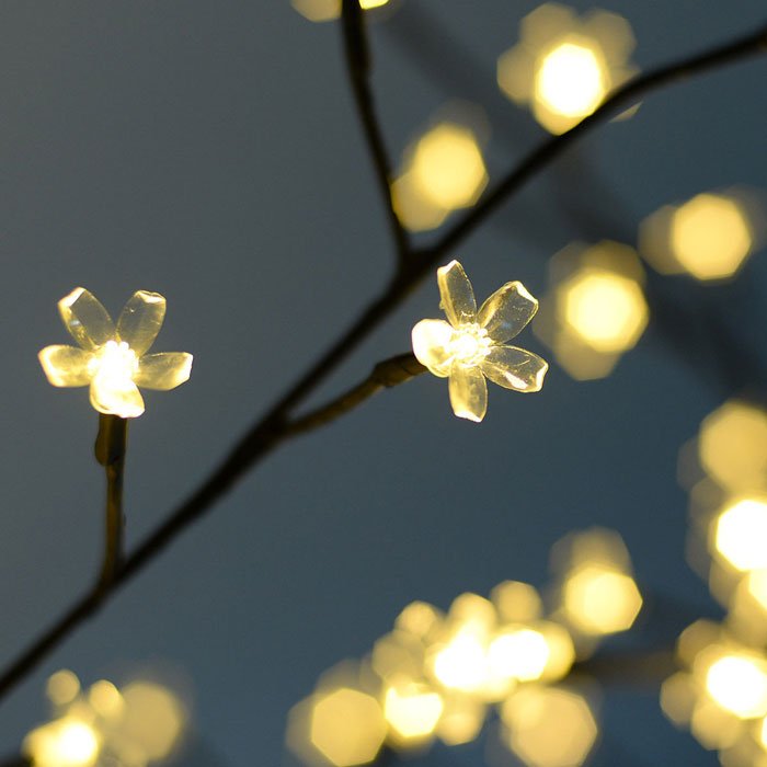 Led Tree Light Floor Lamp Home Decor Warm White