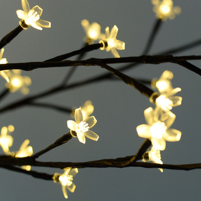 Led Tree Light Floor Lamp Home Decor Warm White