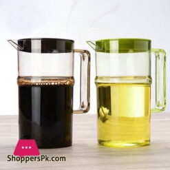 Leakproof Oil Pot Household Plastic Mouth Large Seasoning Sauce Vinegar Jar 550 ml