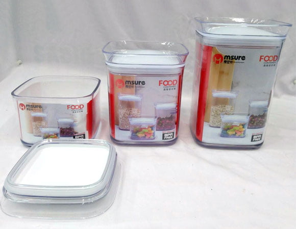Msure Food Container 3 Piece Set