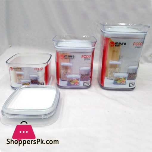 MSURE FOOD CONTAINER 3 PIECE SET