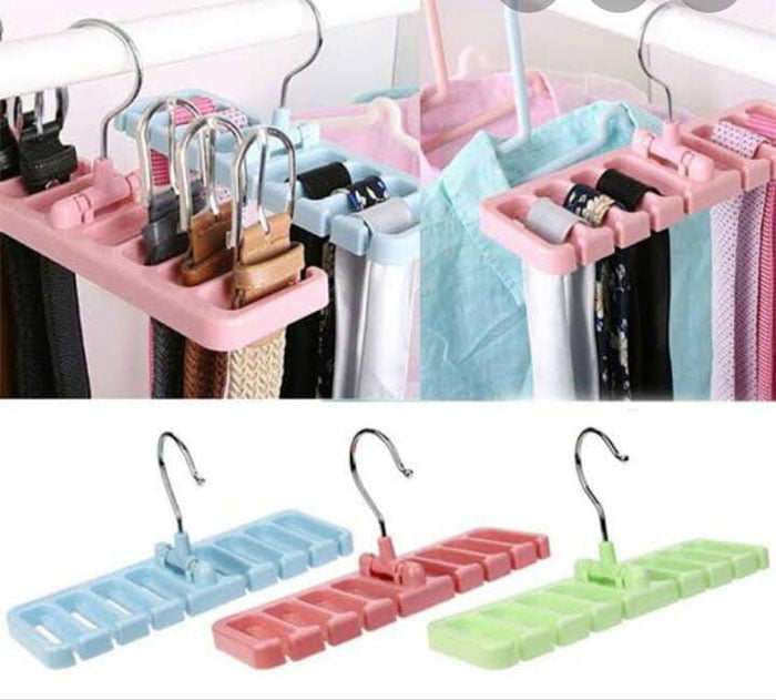 Multi-Functional Belt Storage Rack Hook Organizer Holder