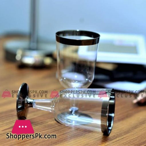 New Design Aclyric Plastic Disposable Glass Pack of 6