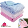 Newborn Baby Blankets Warm Fleece Thermal Soft Infant Bedding Swaddle Wrap Kids Bath Towel - Random Design