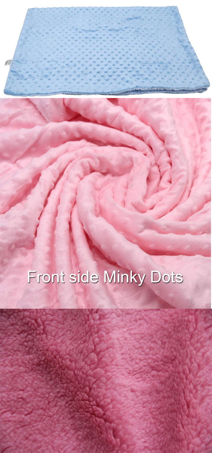 Newborn Baby Blankets Warm Fleece Thermal Soft Infant Bedding Swaddle Wrap Kids Bath Towel - Random Design