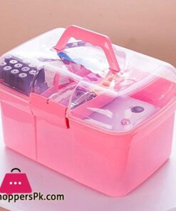 Povkeever Manicure Toolbox, DIY Nail Art Tools Multi-Function Storage Box
