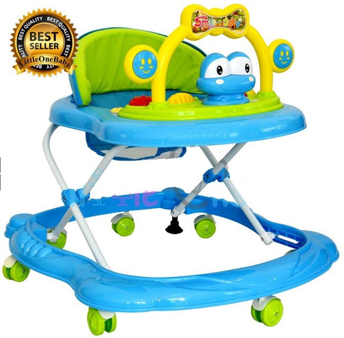 Premium Quality Little One Baby Walker Frog With Stopper