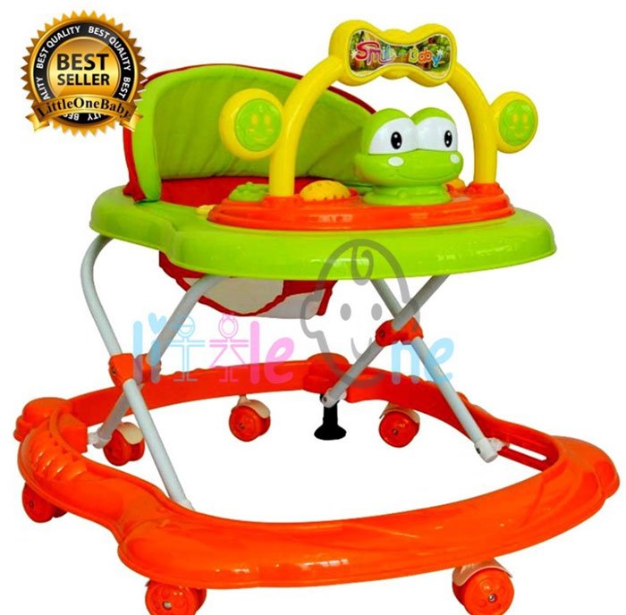 Premium Quality Little One Baby Walker Frog With Stopper