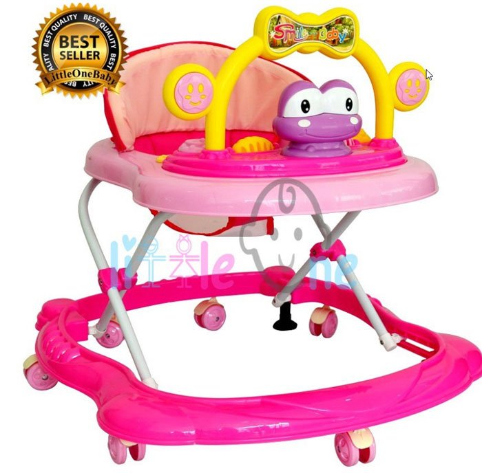 Premium Quality Little One Baby Walker Frog With Stopper