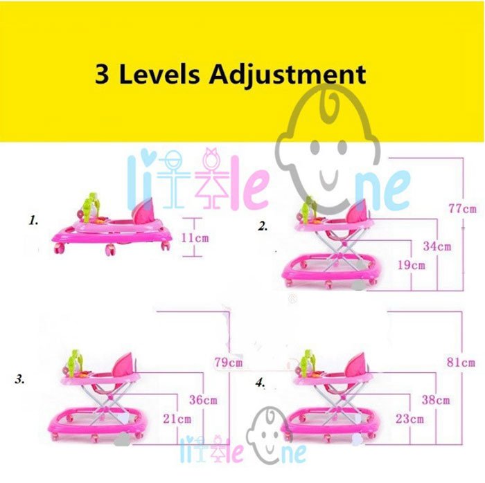 Premium Quality Little One Baby Walker Frog With Stopper
