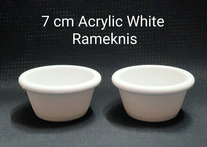 Ramekins 7CM White Acrylic 1- Pcs
