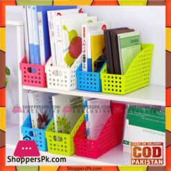 Rectangle Plastic Storage Basket Desktop File Storage Baskets 1Pcs