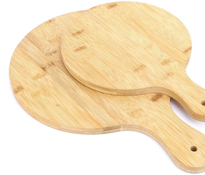 Reusable Round Bamboo Wooden Pizza Plate 11 Inch
