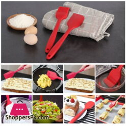 Silicone Heat Resistant Basting Brush Spatula Set of 2